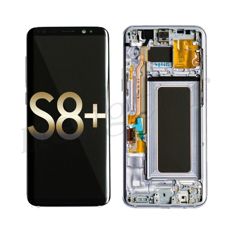 OLED Screen Digitizer with frame Replacement for Samsung Galaxy S8 Plus G955(Service Pack) - Orchid Gray