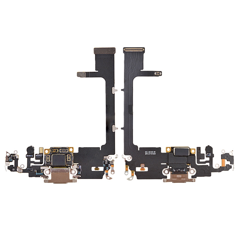Charging Port Flex Cable with Interconnect Board for iPhone 11 Pro (High Quality) - Gold