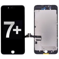  LCD Screen Display with Touch Digitizer and Back Plate for iPhone 7 Plus (High Quality) - Black