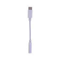  Type-C to 3.5mm Headphone Audio Jack Connector Cable - White