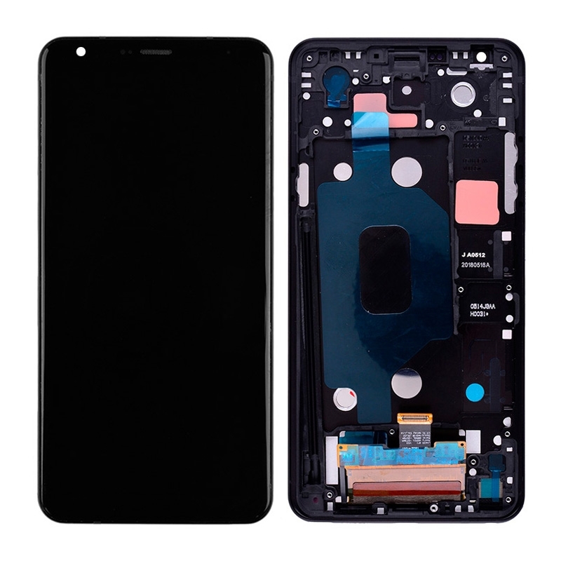 LCD Screen Digitizer Assembly With Frame for LG Stylo 4 Q710 Q710MS,Stylo 4 Plus - Black