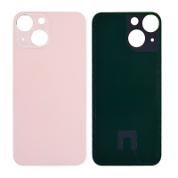  Back Glass Cover with Adhesive for iPhone 13 mini - Pink(No Logo/ Big Hole)