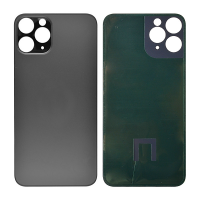  Back Glass Cover with Adhesive for iPhone 11 Pro - Gray(No Logo/ Big Hole)