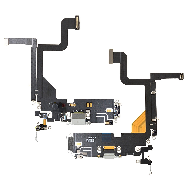 Charging Port with Flex Cable for iPhone 13 Pro (High Quality) - Silver