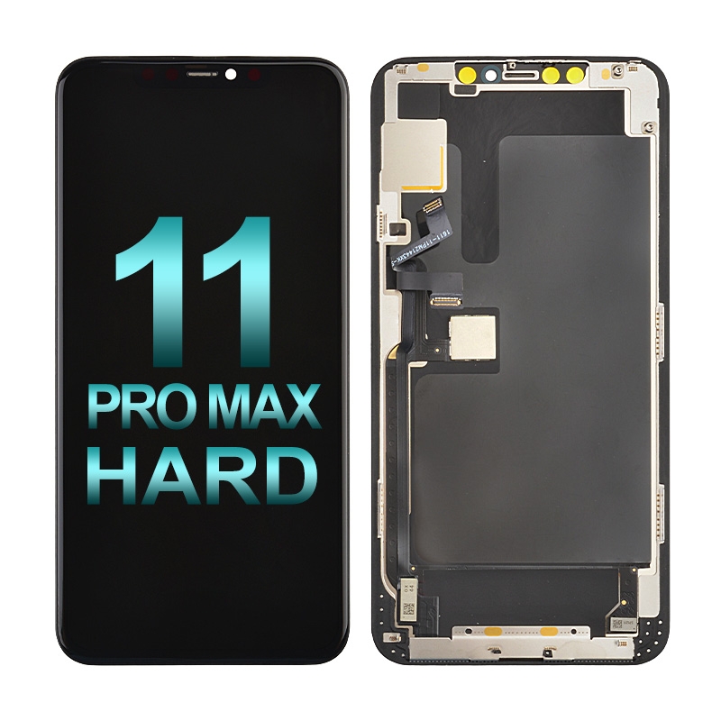 Premium Hard OLED Screen Digitizer Assembly With Frame for iPhone 11 Pro Max (Aftermarket Plus) - Black