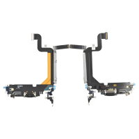  Charging Port with Flex Cable for iPhone 14 Pro Max (High Quality) - Black