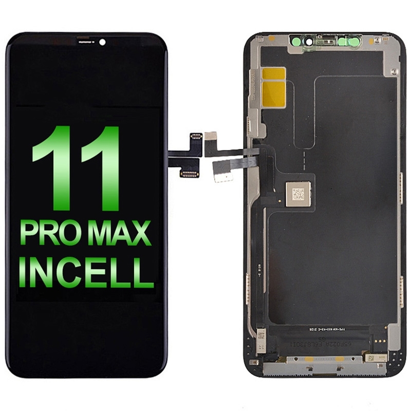 LCD Screen Digitizer Assembly with Frame for iPhone 11 Pro Max (RJ Incell/ COF) - Black