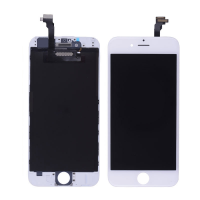  LCD Screen Display with Touch Digitizer and Back Plate for iPhone 6 (High Gamut/ Aftermarket Plus) - White