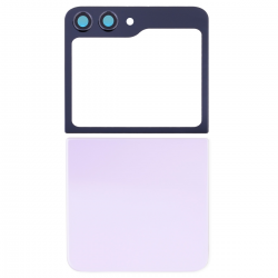  Back Cover with Camera Glass Lens and Adhesive Tape for Samsung Galaxy Z Flip5 5G F731 (Up and down cover) - Lavender