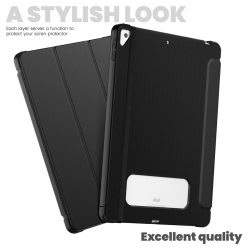  Carbon Fibre iPad Case (Auto Wake/Sleep) for iPad 7/ 8/ 9/ Pro 10.5/ Air 3 - Black