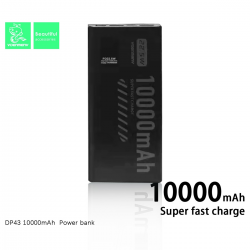  PD20W+QC3.0 Fast Charge Power Bank 10000mAh - Black